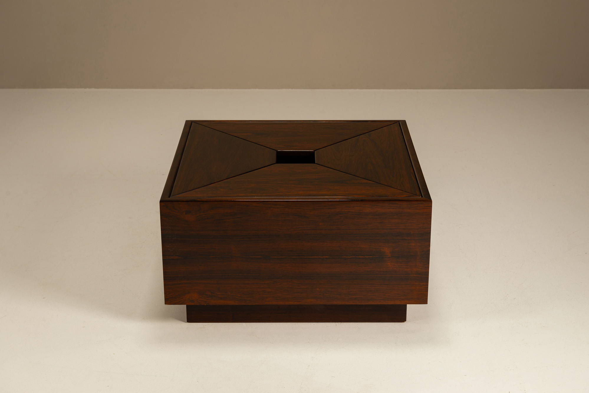 italian vintage square coffee table