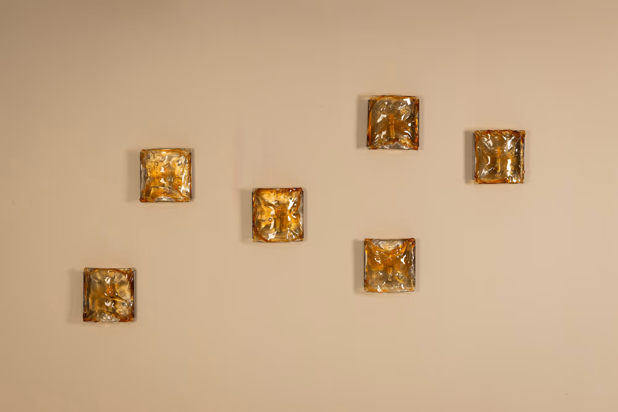Italian Vintage Wall Appliques, Set of Six