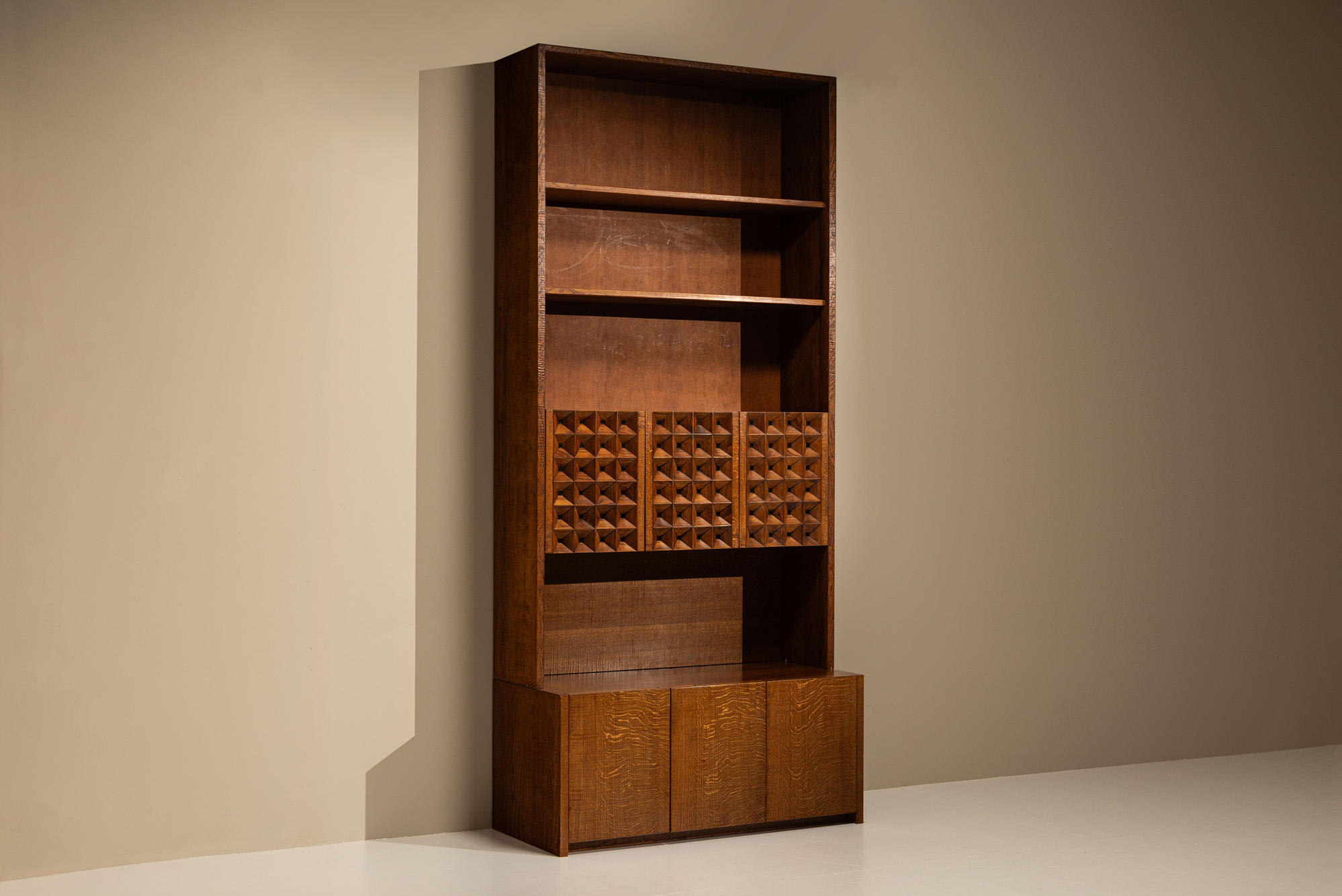 Bookcase Giuseppe Rivadossi Brutalist
