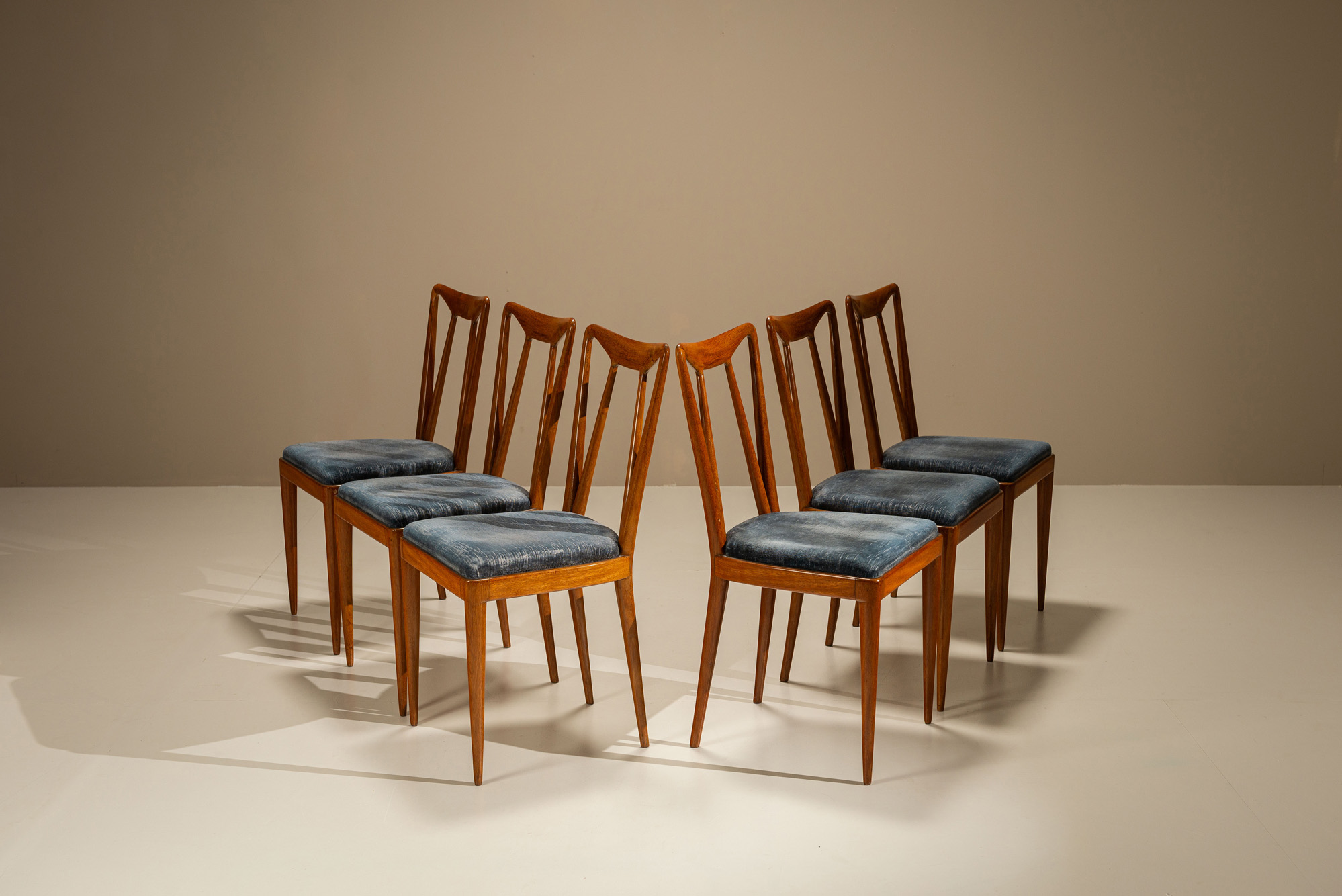Ico Parisi Dining Room Chairs Italian Vintage