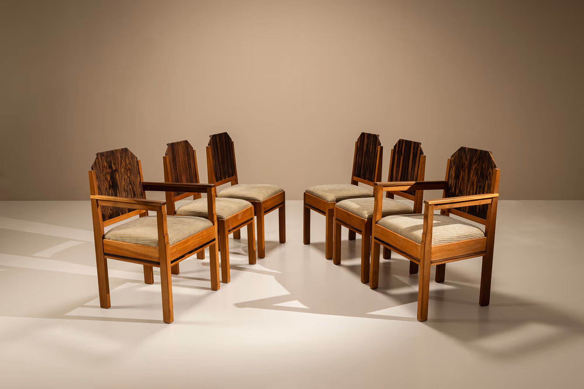 Set of Six Dining Room Chairs Amsterdam School 