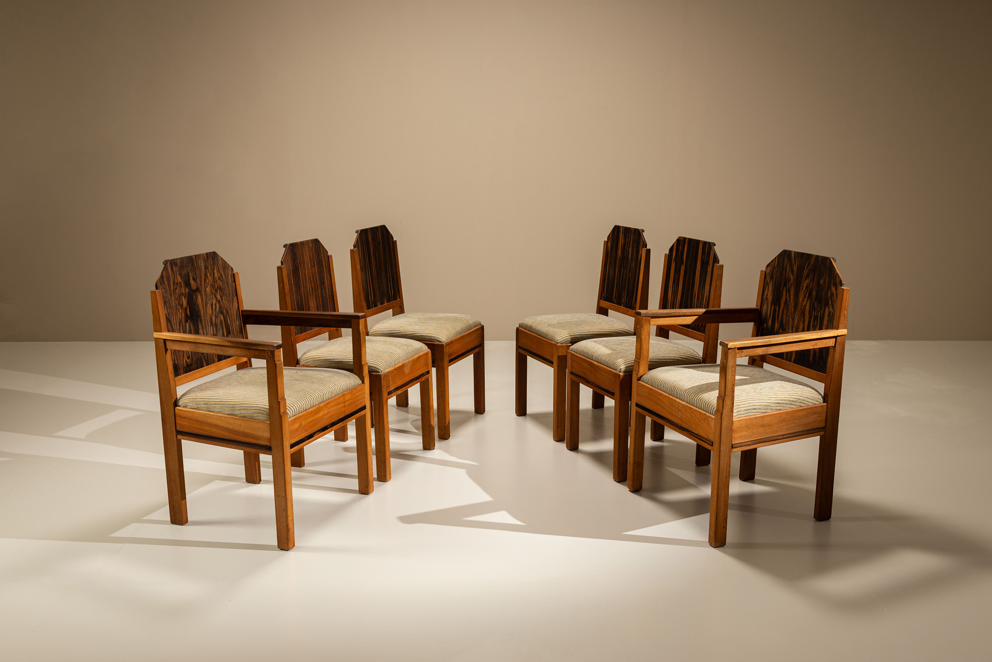 Set of Six Dining Room Chairs Amsterdam School 