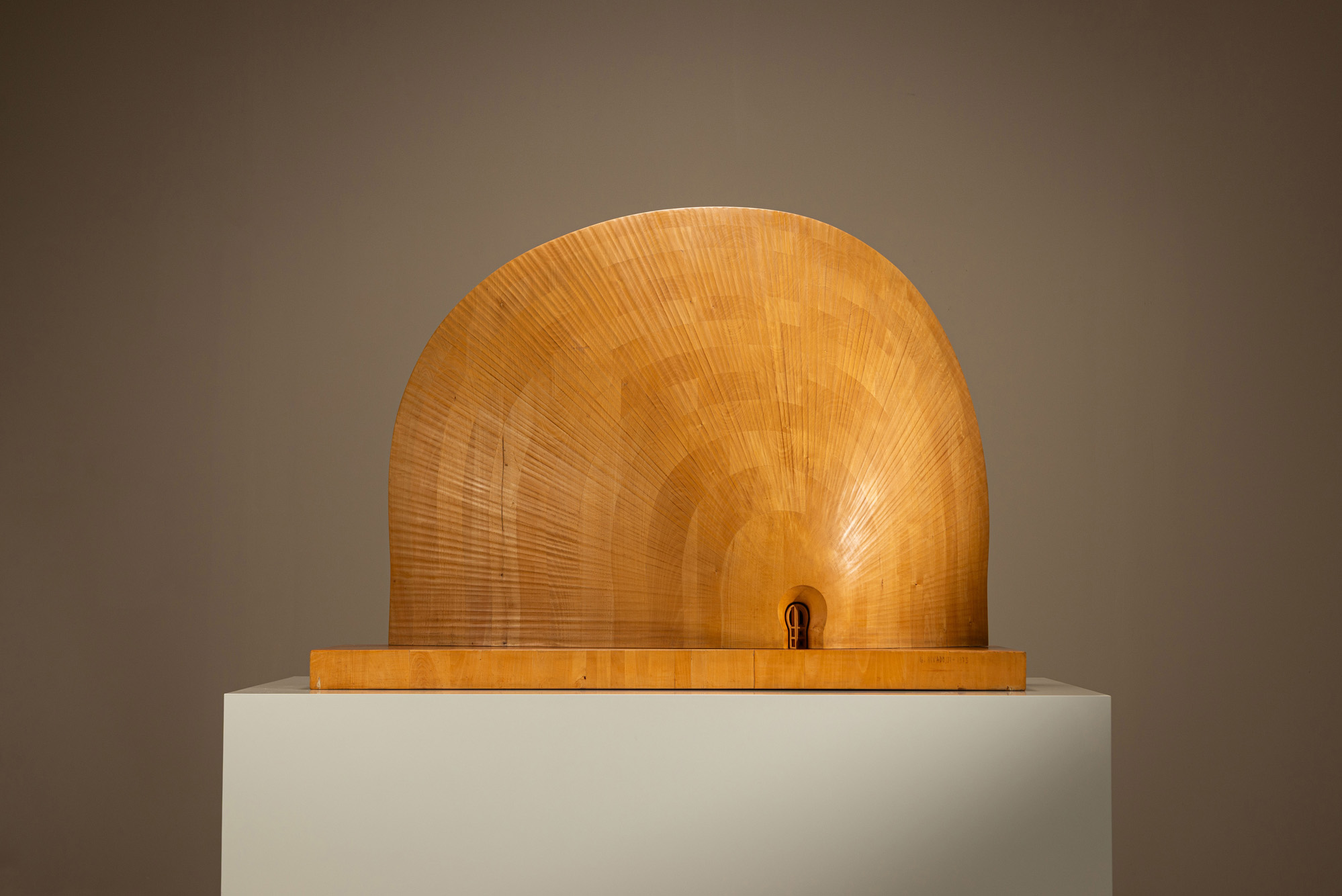 'La Mia Casa' Wooden Sculpture by Giuseppe Rivadossi, Italy 1975