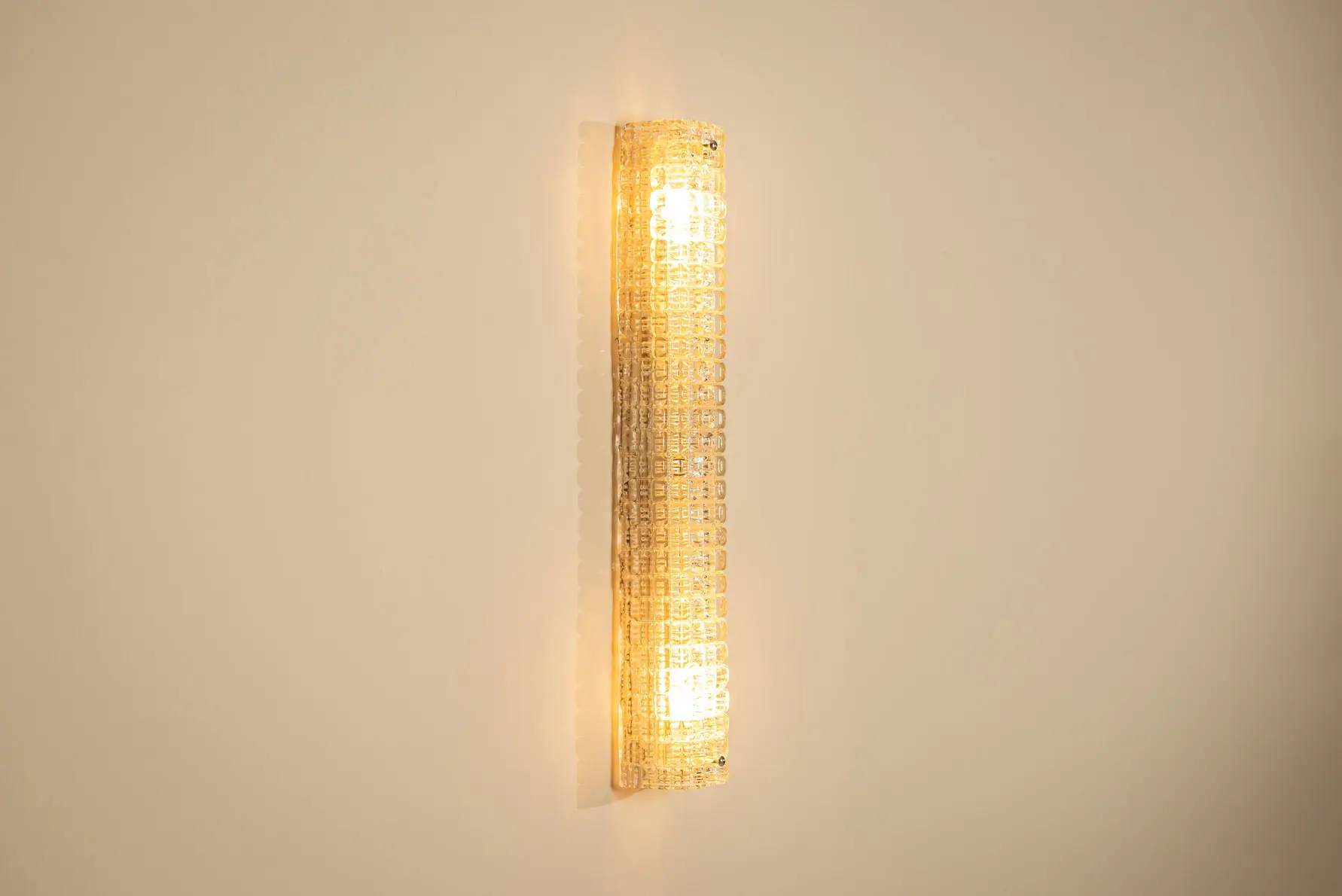 Large Murano Glass Wall Lamp by Venini, Italy 1970s