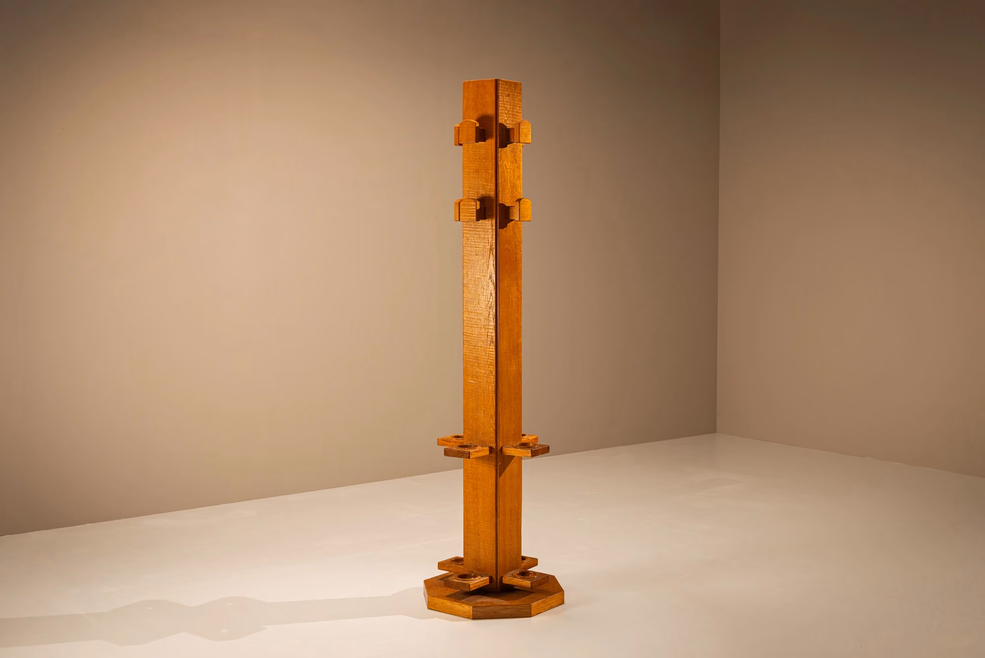 Brutalist Coat Rack by Giuseppe Rivadossi 