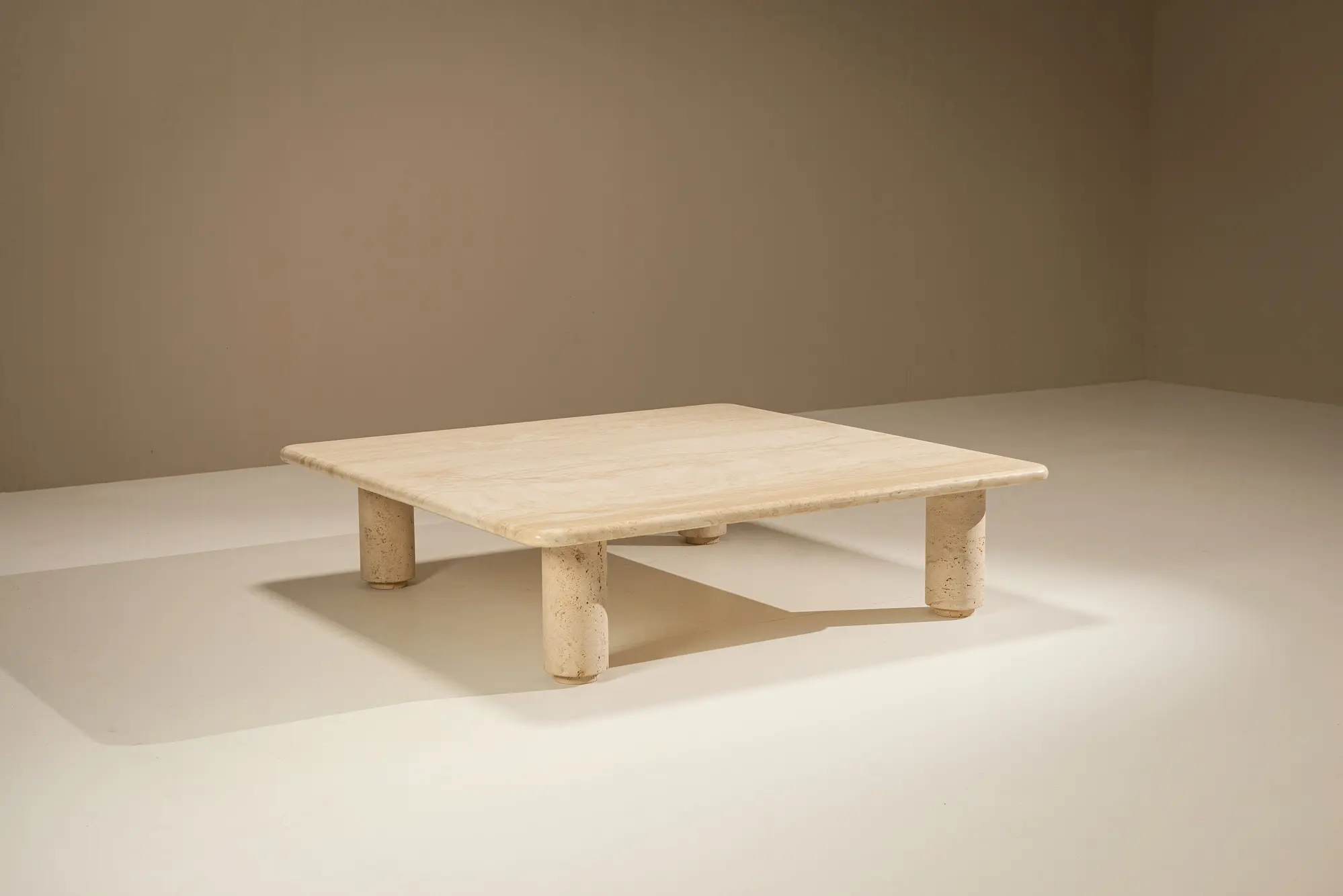 Travertine Italian Vintage Coffee Table