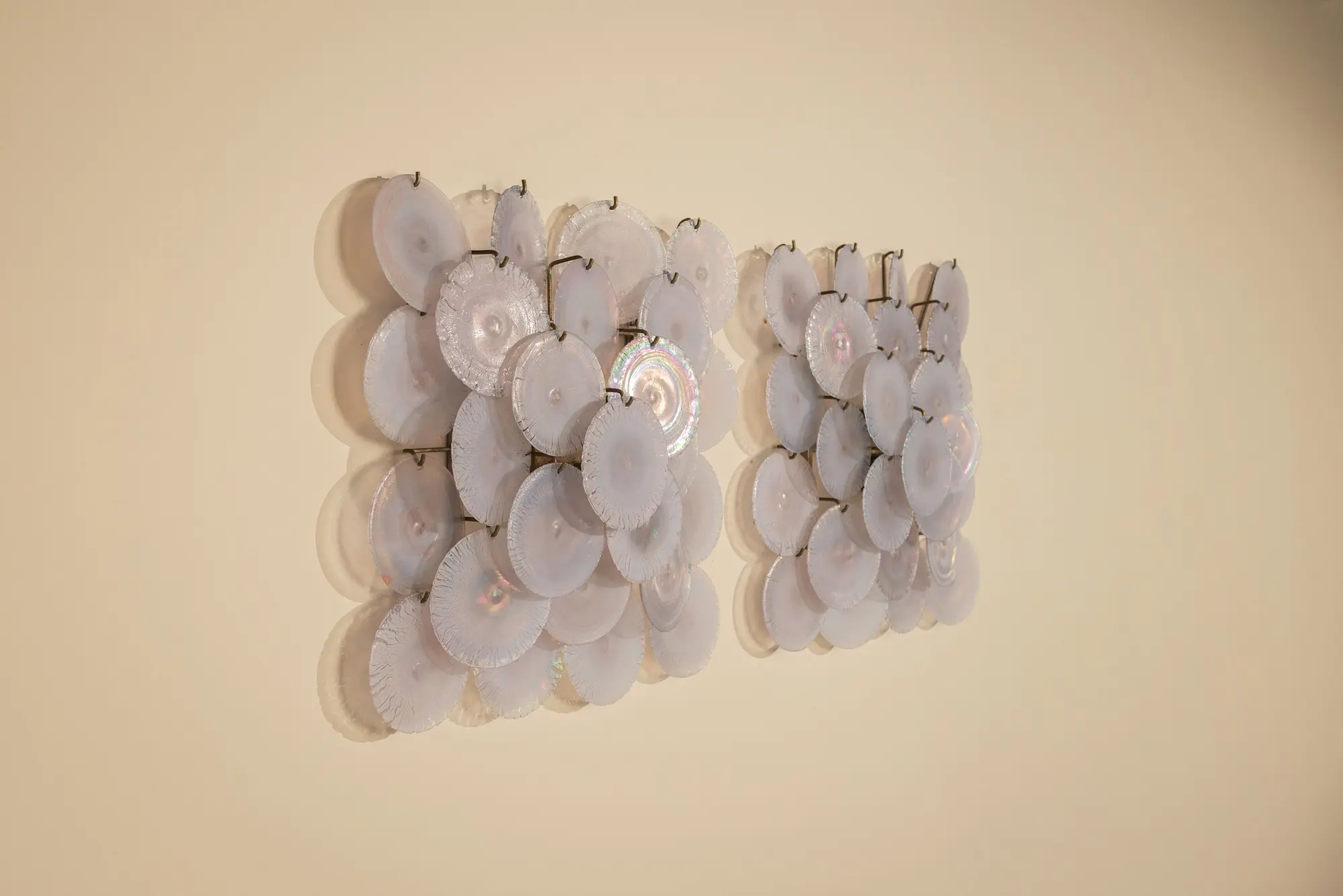 Carlo Nason LP236 Disc Wall Lamps