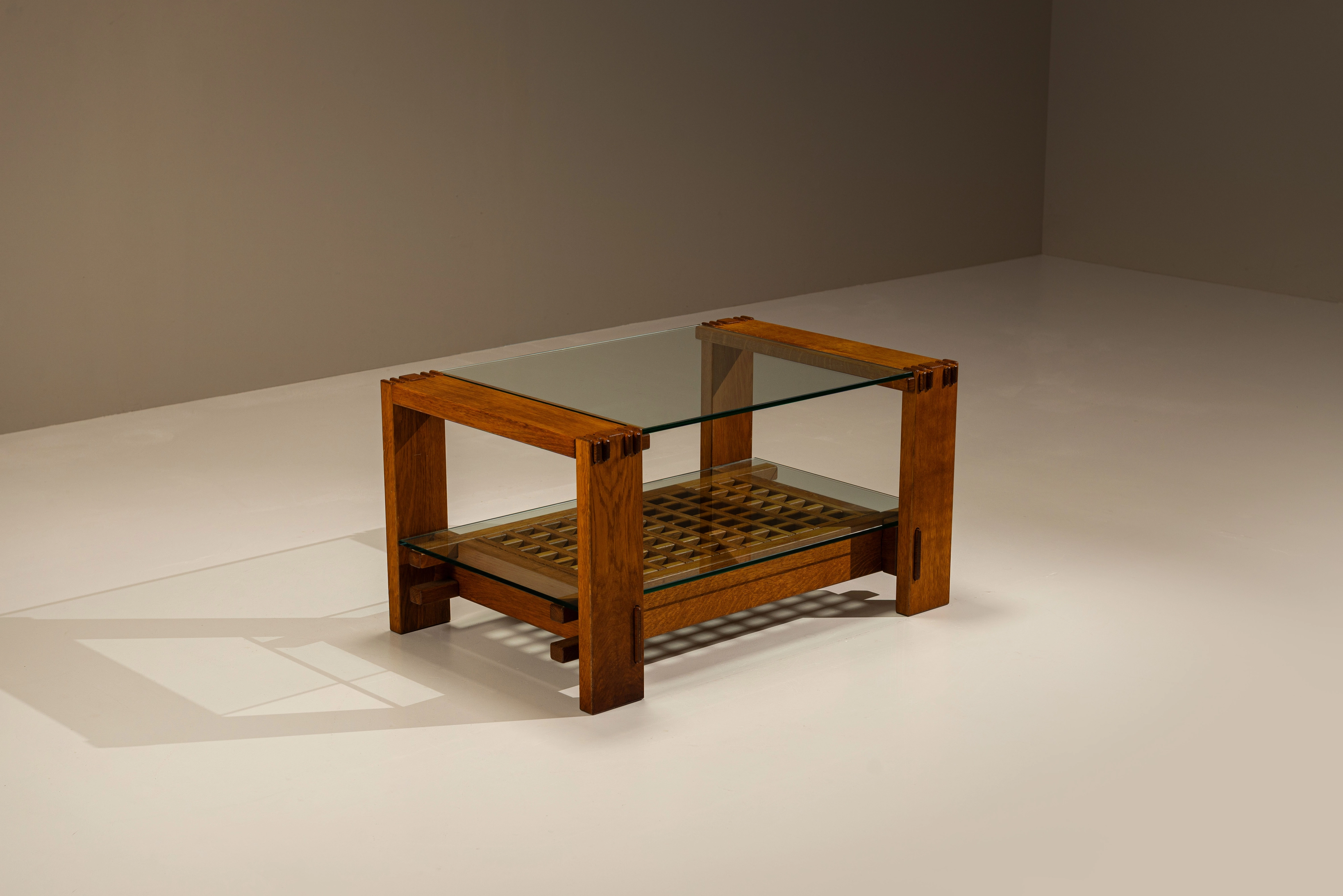 brutalist vintage coffee table rivadossi 