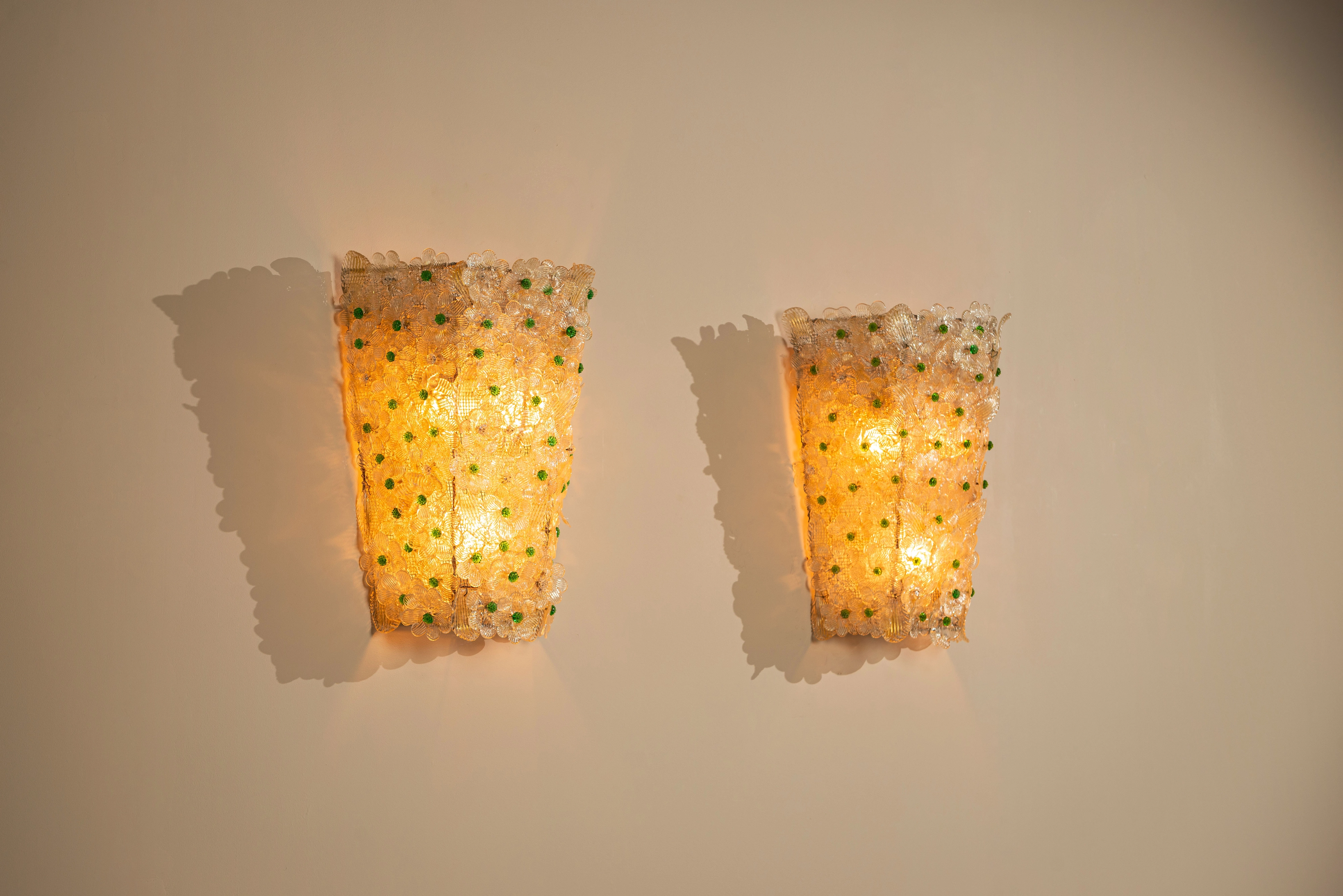 Murano Glass Wall Lamps