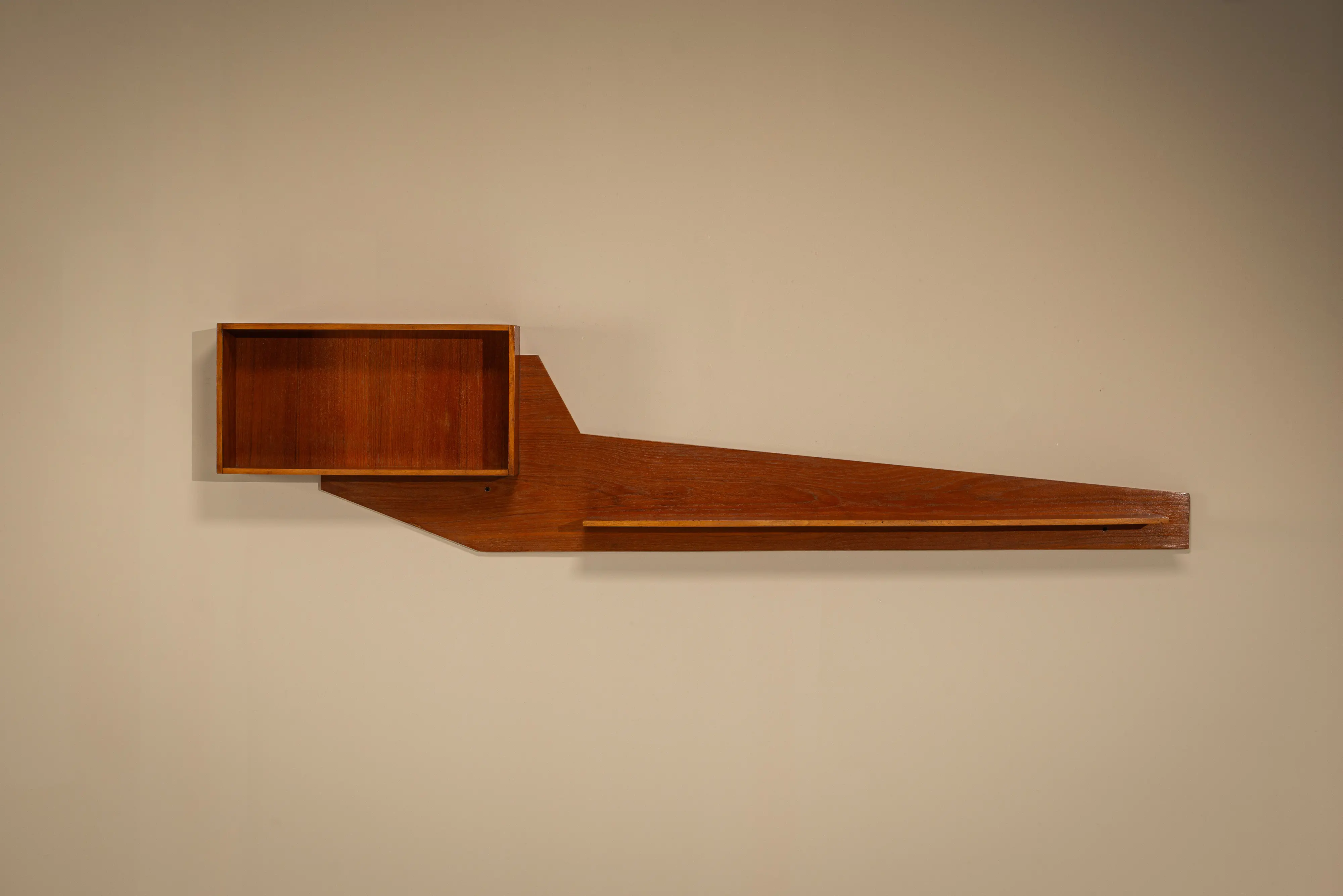 italian vintage wall unit teak 