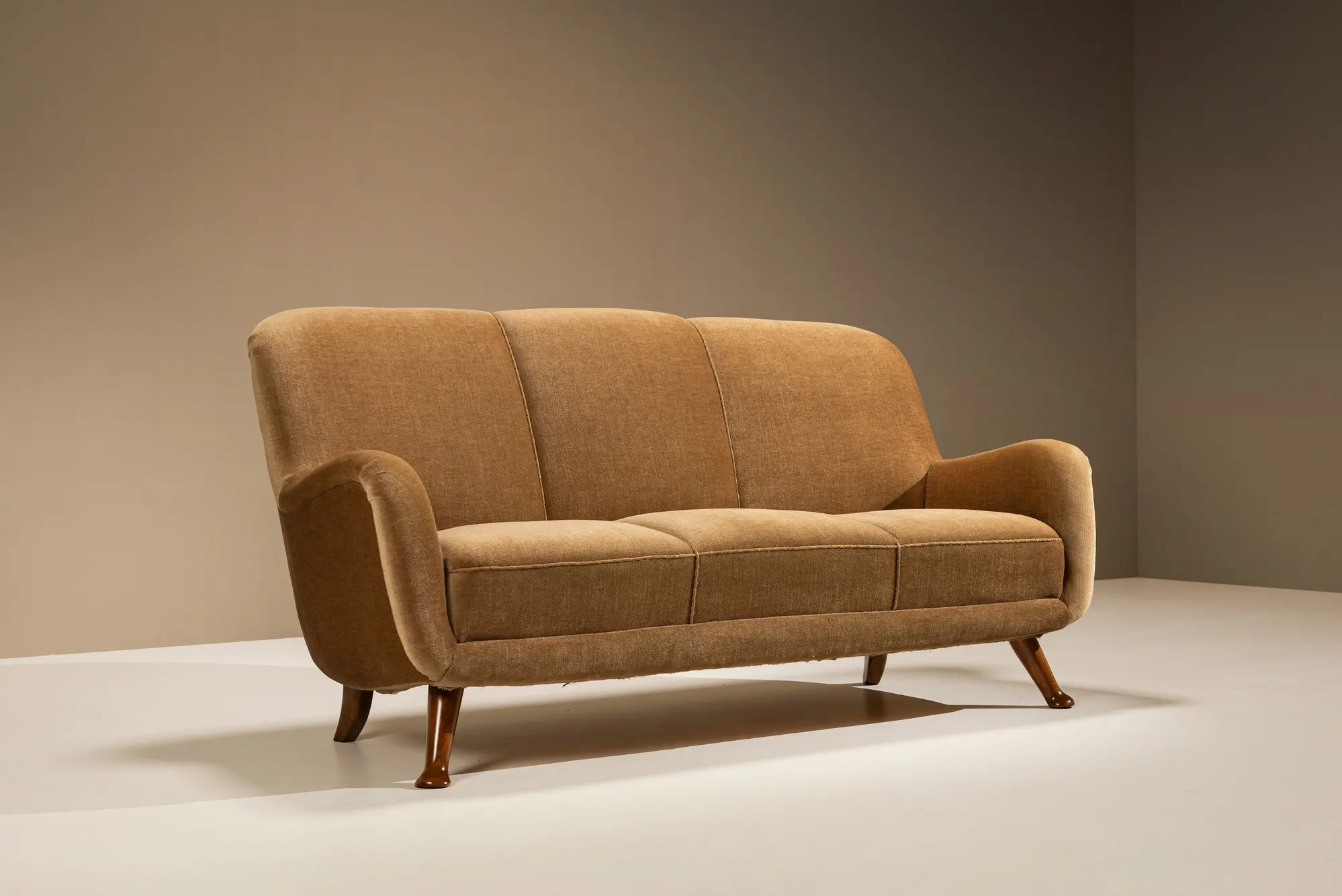 Berga Mobler Threeseater Vintage Sofa Swedish
