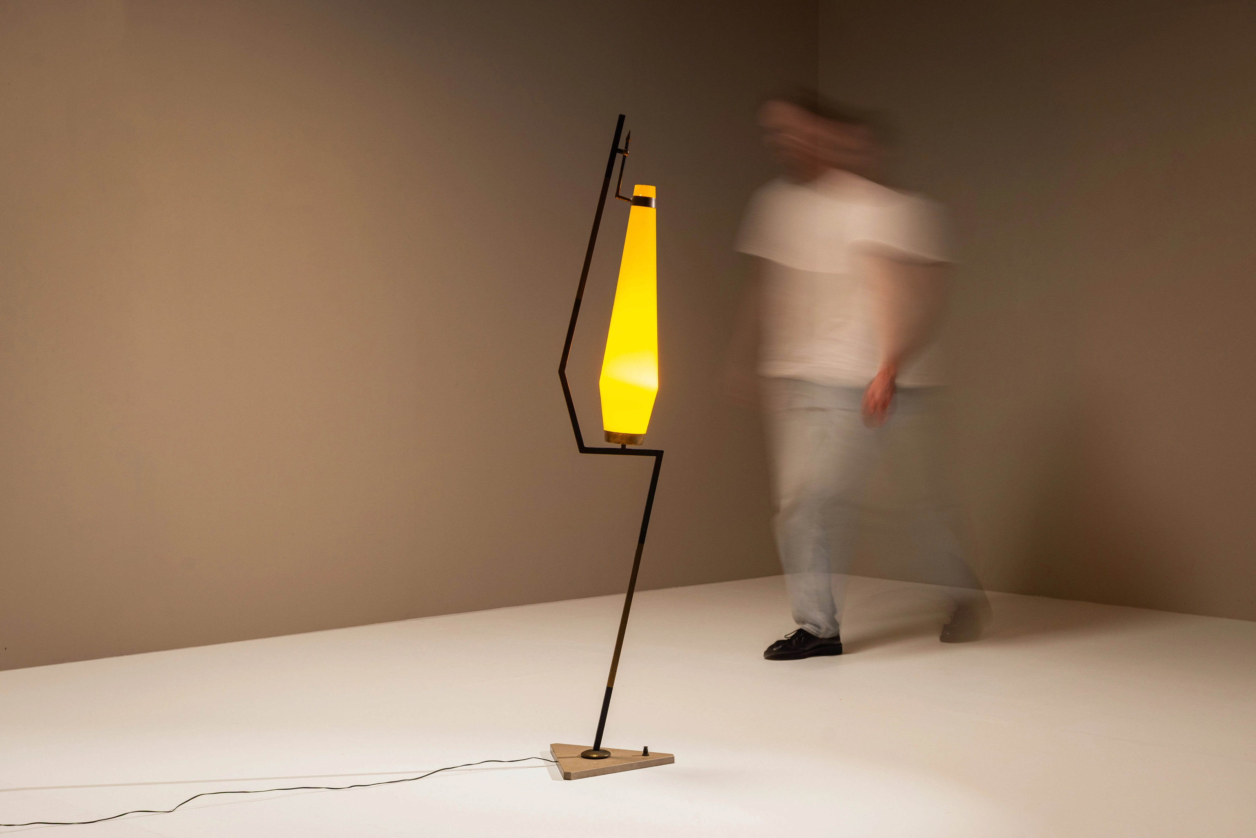 Vintage Yellow Floorlamp