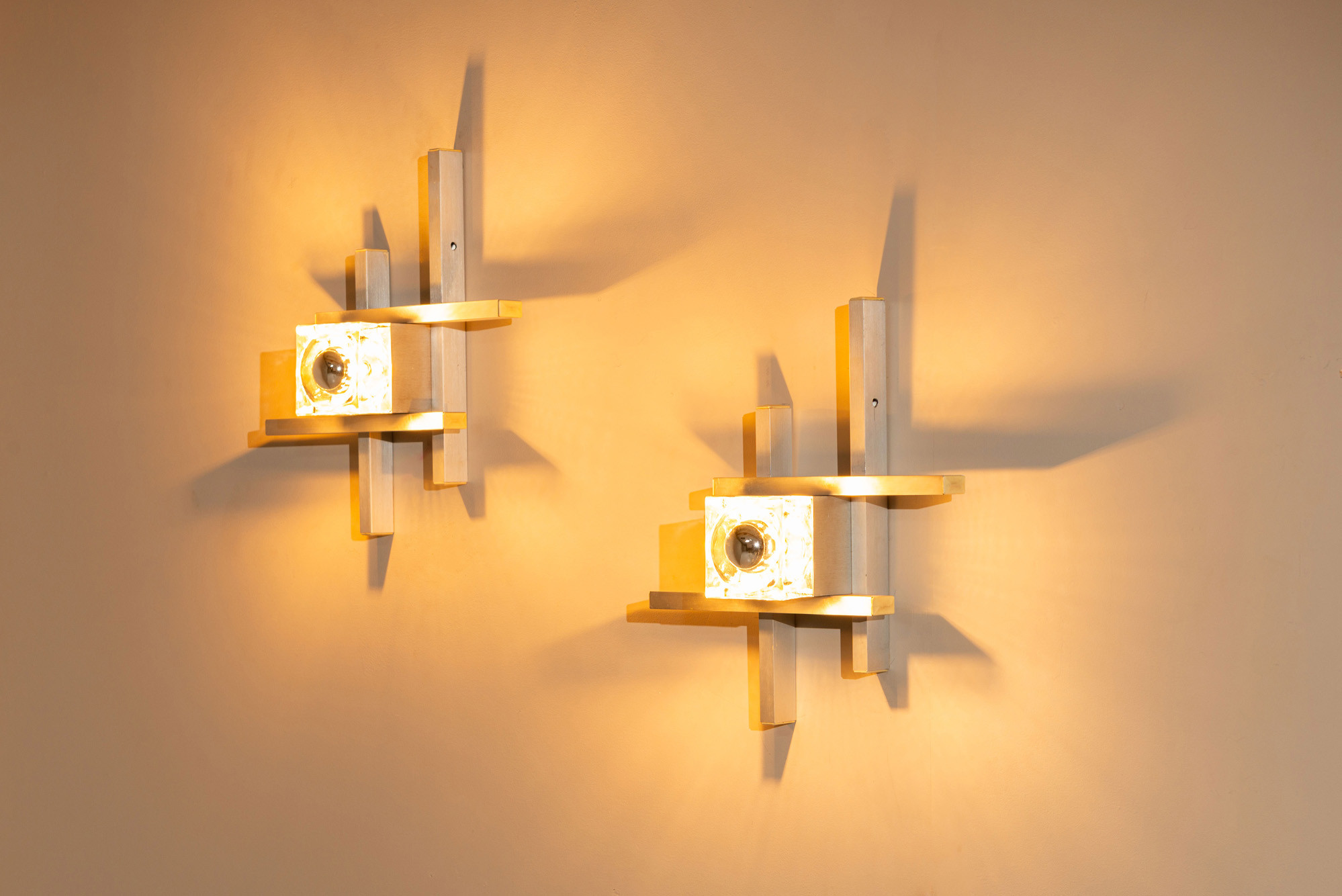 Set of Gaetano Sciolari Wall Lamps