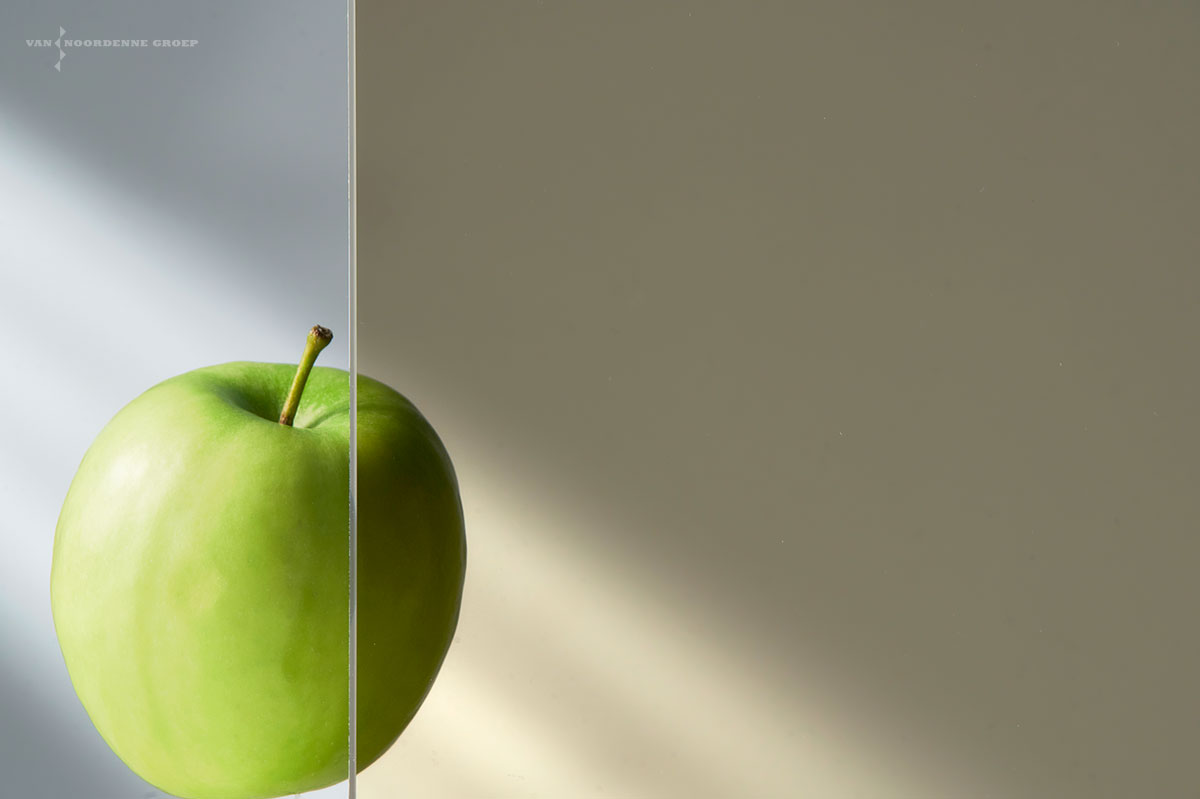 Voorbeeld Gelaagd 44.2 1 zijde brons Van Noordenne Glas