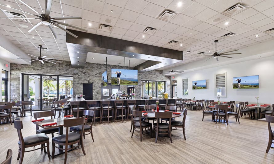 Snax café at Del Webb Oasis active adult community clubhouse in Winter Garden Florida
