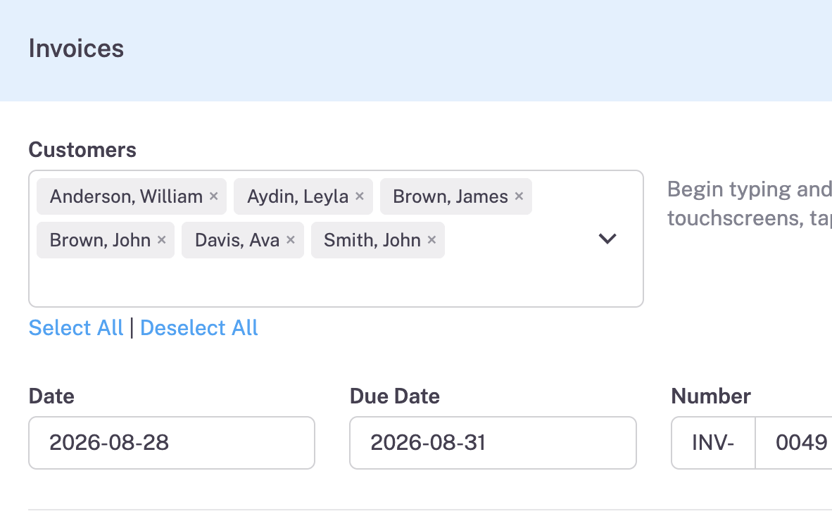 flexible invoicing