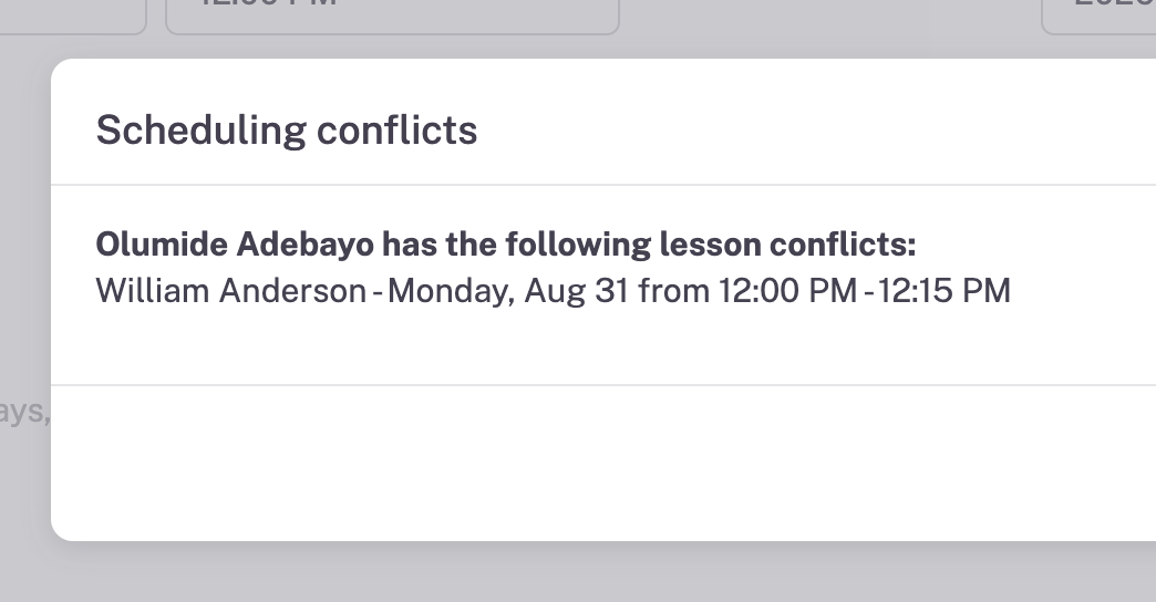 Conflicts example