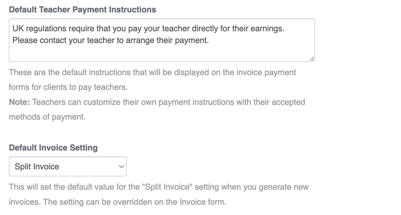Third Party Billing Add-on - select on profile