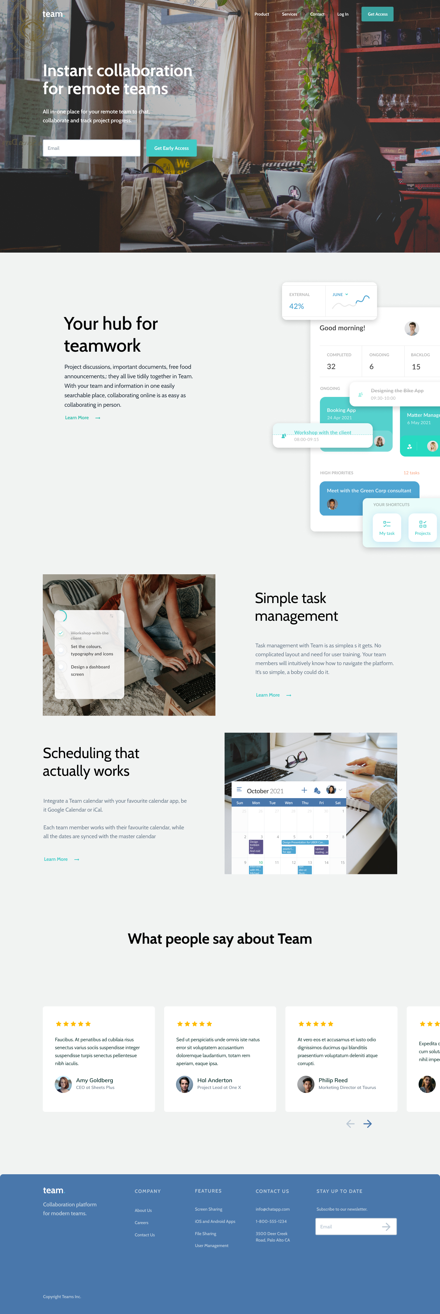 A screenshot of web page