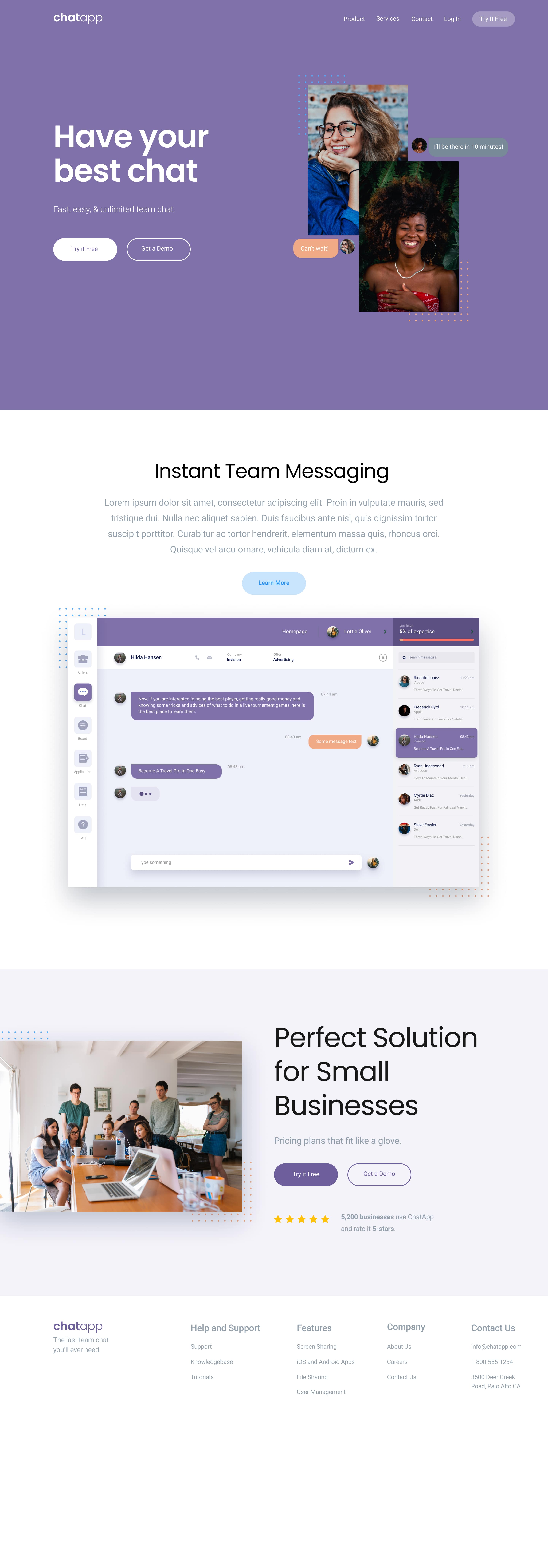 A screenshot of web page