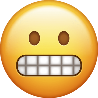 grimacing emoji
