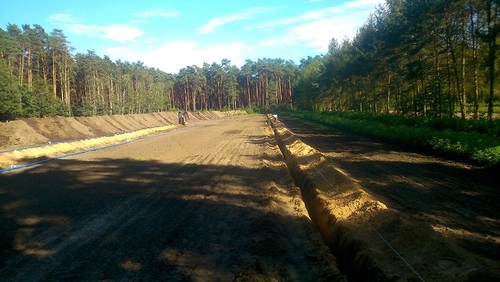 pole przygotowane pod system nawadniania