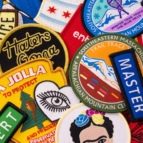 Custom Pins Now Embroidered Patches