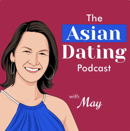 The Asian Dating Podcast cover image cartoon drawing of Matchmaker May
