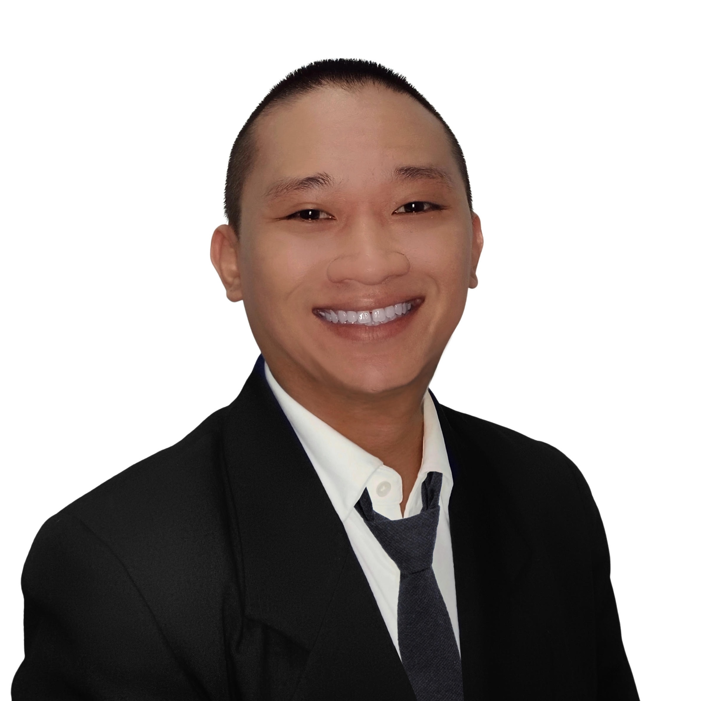 blonde woman smiling at camera