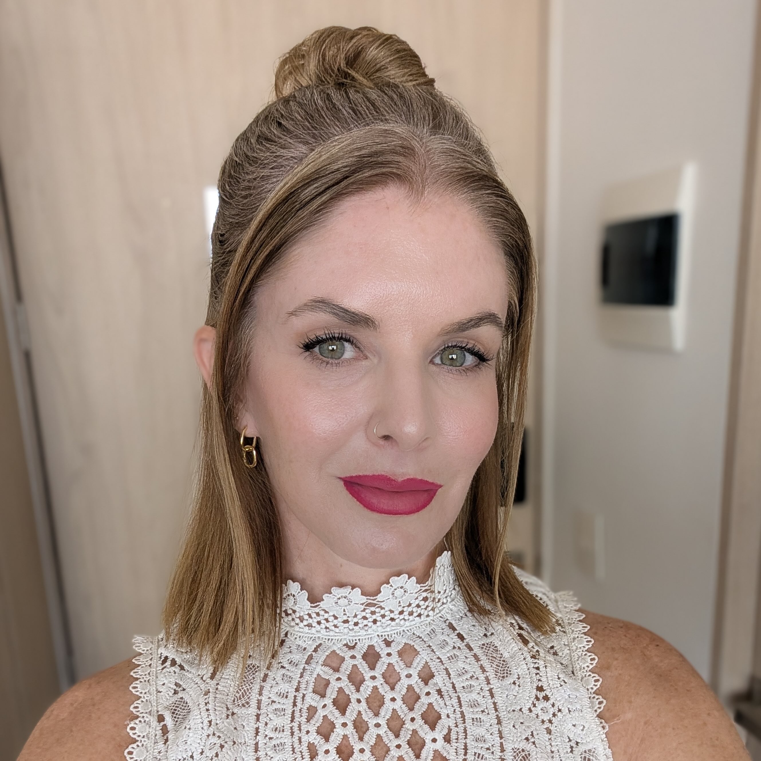 Pretty Caucasian blond woman