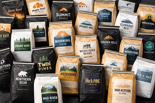 Large selection of branded coffee and tea products available through dropshipping