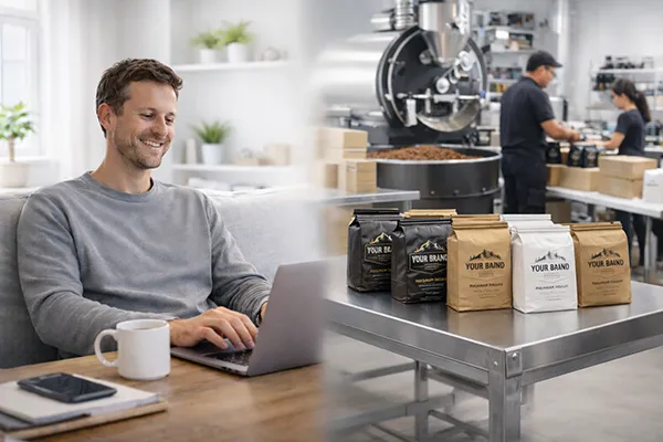 Running a branded coffee business while dropshipping fulfillment is handled automatically