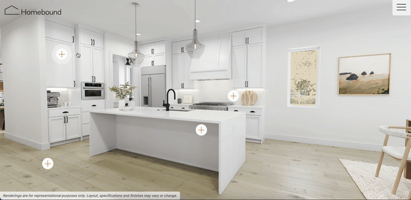Homebound kitchen configurator interface