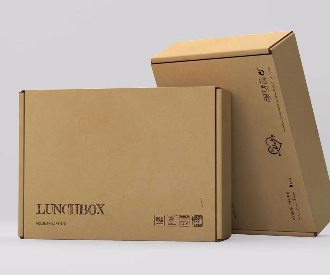 Lunchbox Edelstahl graviert mit Logo