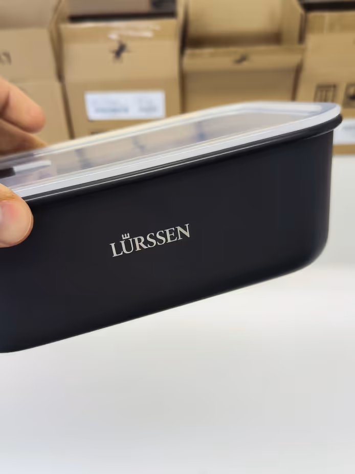 Emsa Eco Clip Go Dose Nachhaltige Vesperdose made in Germany mit Gravur Logo und Namen für Mitarbeite rund Kollegen als Geschenk