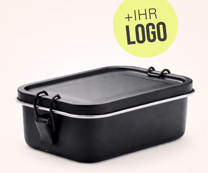 Nachhaltige Geschenkidee Lunchbox individuell mit Logo