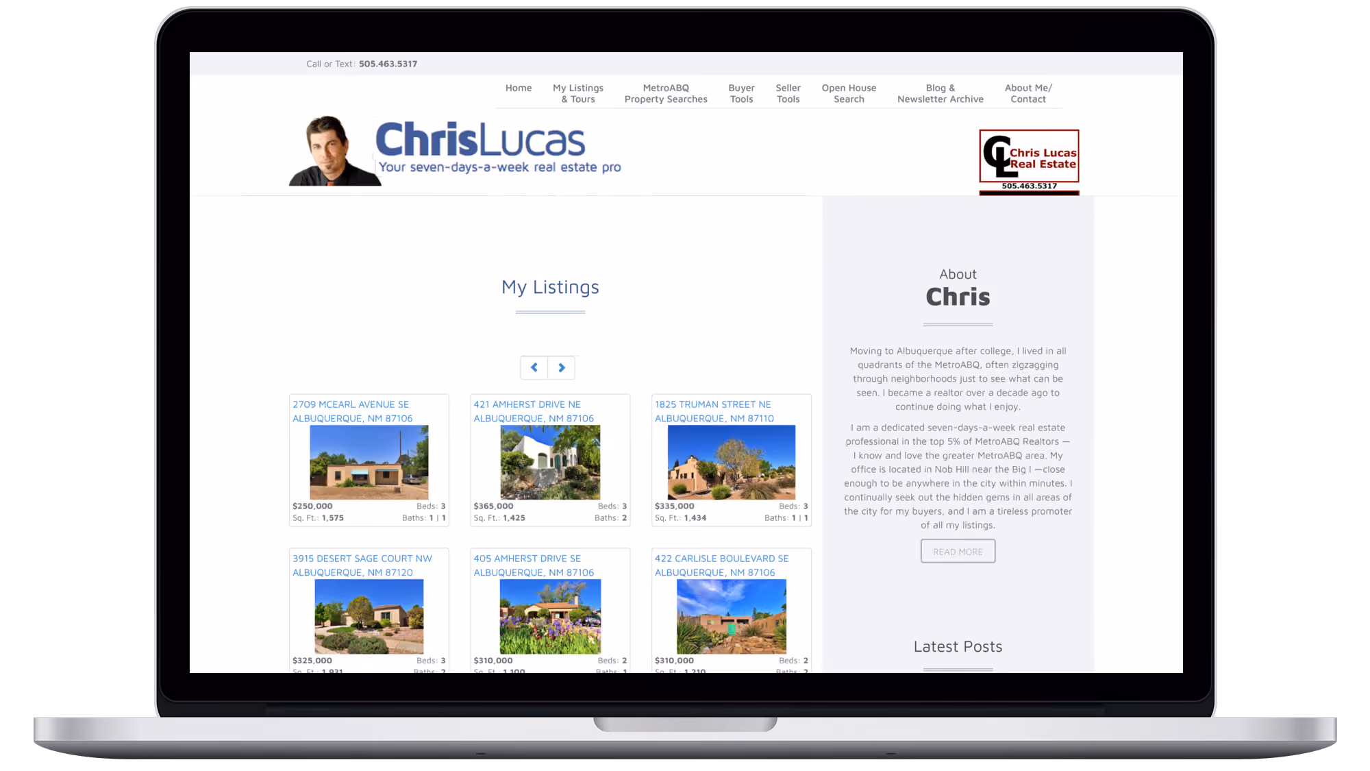 Example of a RealtyEngine site on Webflow