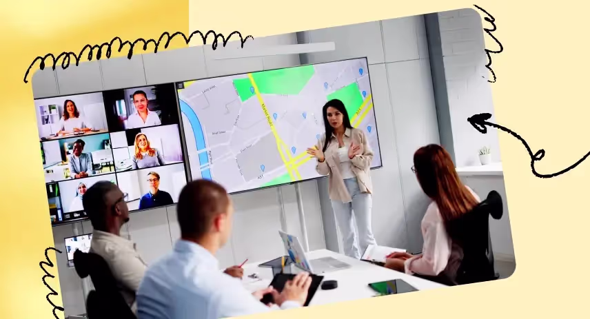 A hybrid team at work