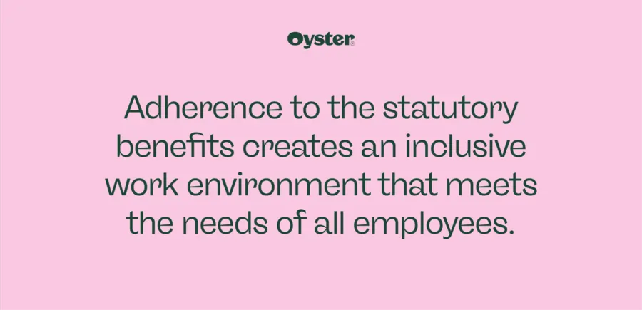 Pull quote image that reiterates the importance of adhering to statutory benefits