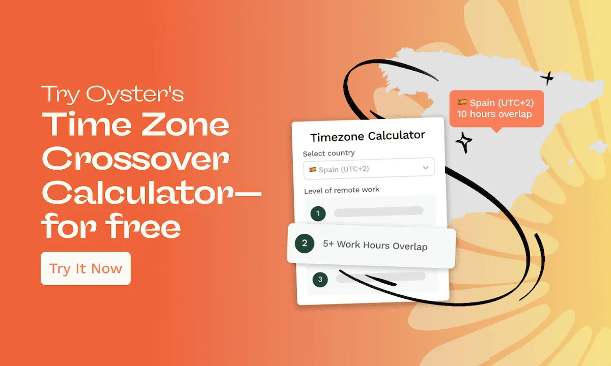 Try Oyster's Time Zone Crossover Calculator for free