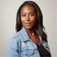 photo of masella in denim blue jacket 
