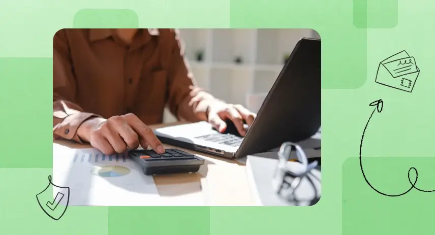 Image of a working man doing payroll