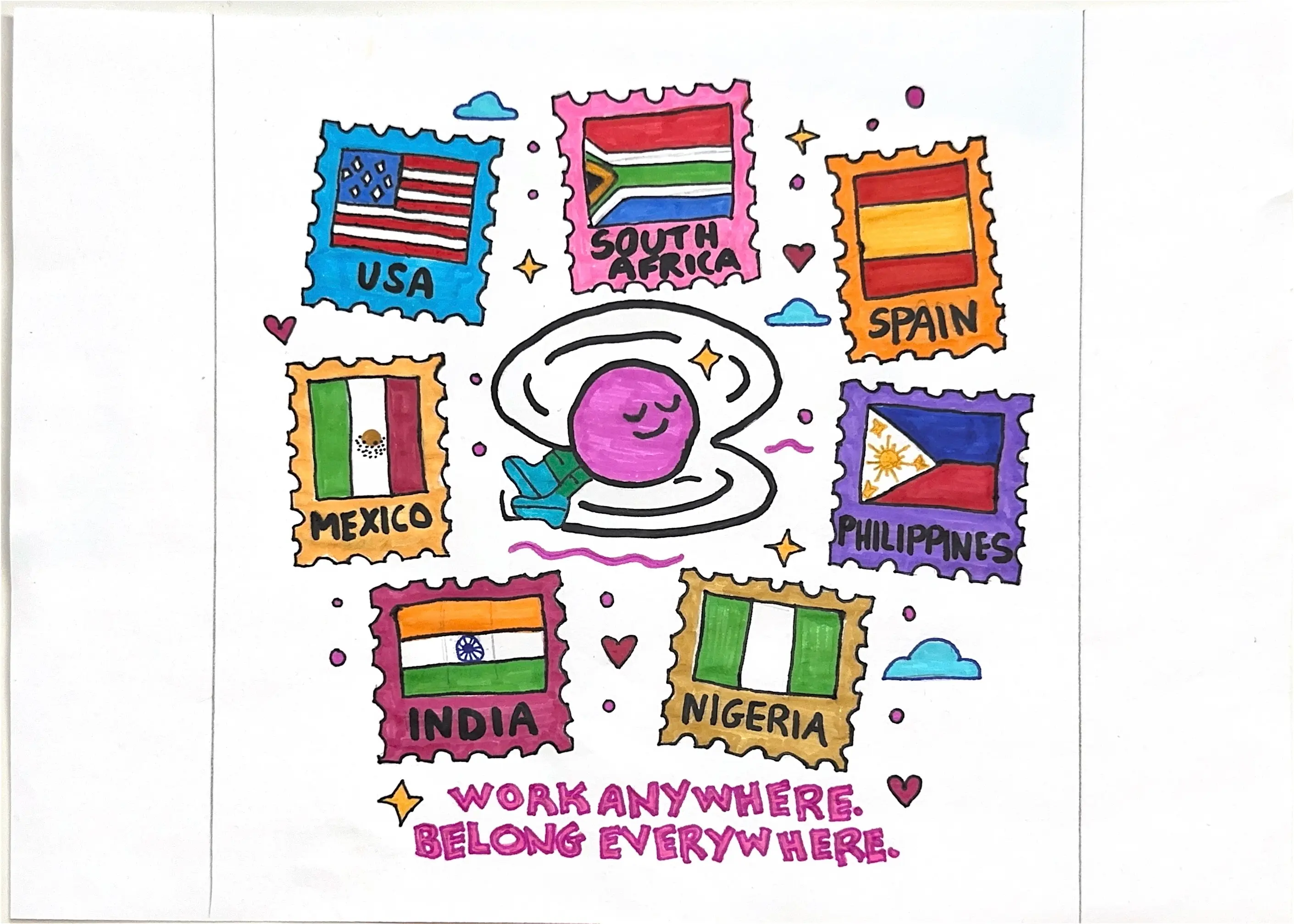 The Oyster HR global team works anywhere and belongs everywhere. 