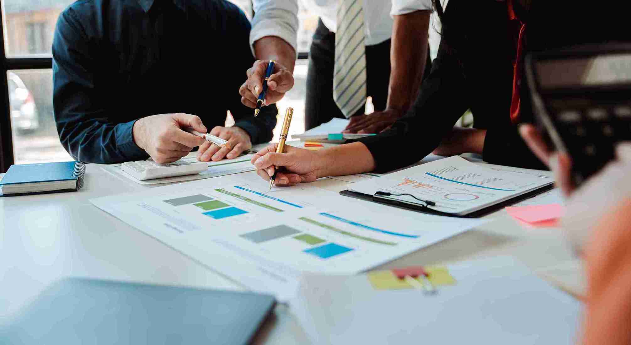 Image of a group of coworkers doing xes