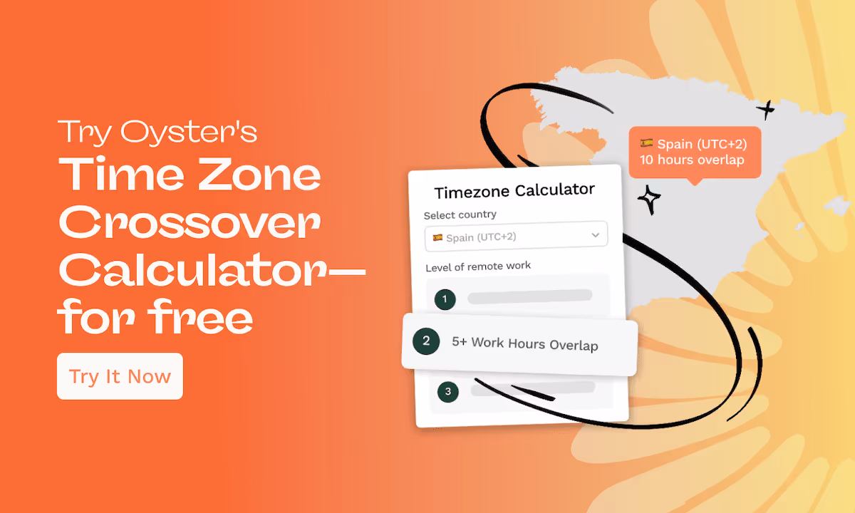 Try Oyster's Time Zone Crossover Calculator for free