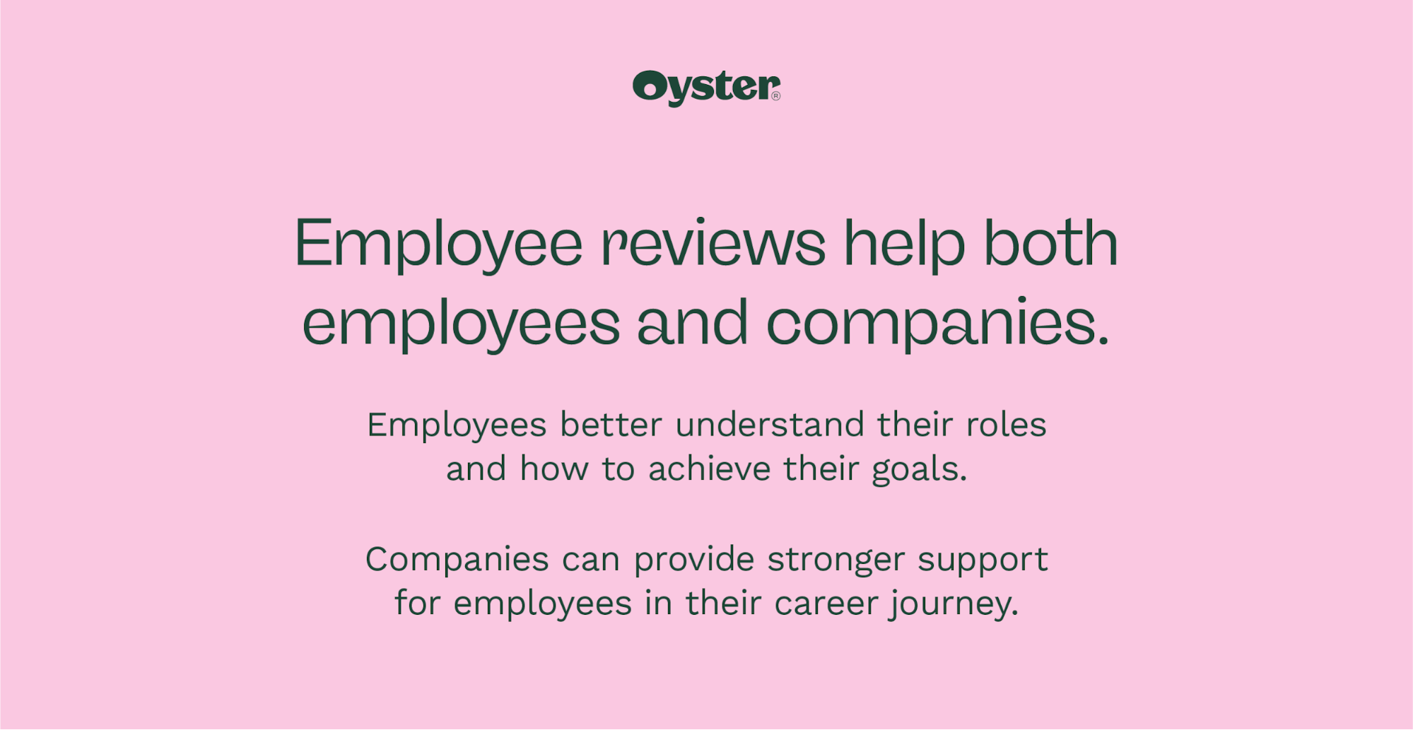 Graphic that says employee reviews help both employees and companies