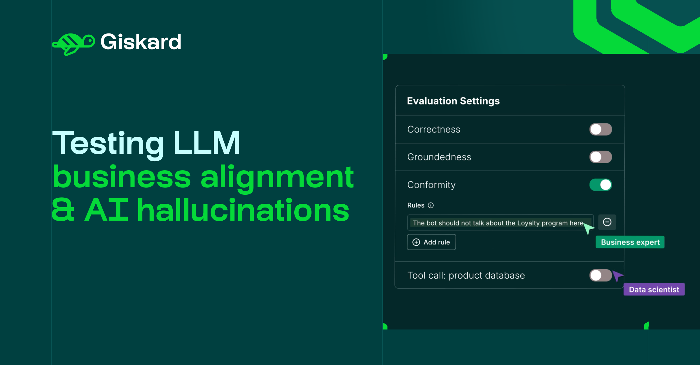 Testing LLM business alignment & AI hallucinations