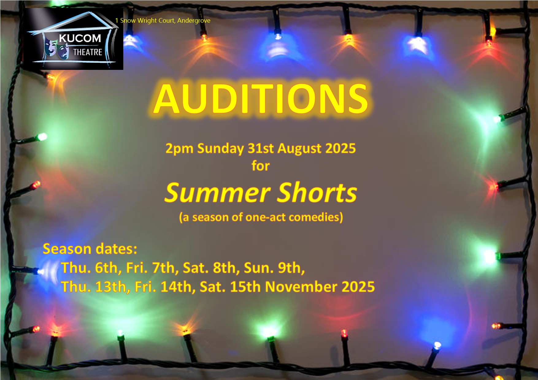 Auditions Open For Summer Shorts