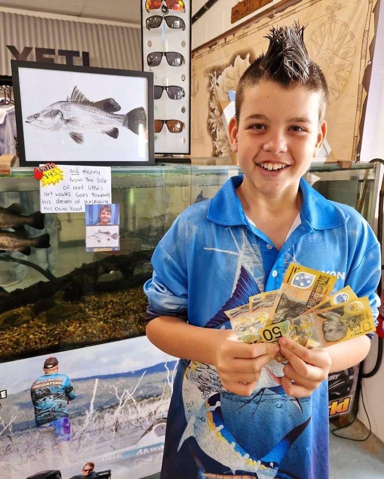 Young Entrepreneur Sells Art to Fund First Fishing Boat 