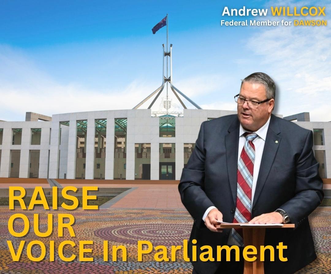 A Powerful Platform  Willcox Calls On Next Generation To Bring The Voice Of Dawson To Canberra
